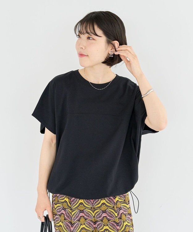 Green Parks 裾ドロストバルーンＴＥＥ Black