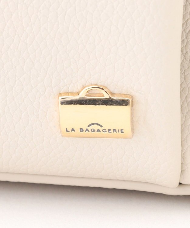 LA BAGAGERIE コンビカラーA4トートバッグ アイボリー