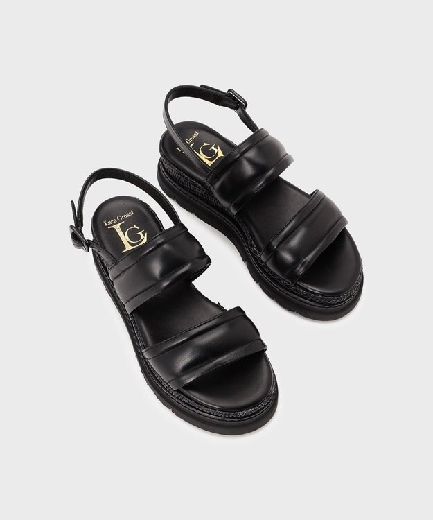 GRACE CONTINENTAL LUCA GROSSI ベルトサンダル ブラック