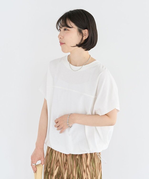 Green Parks 裾ドロストバルーンＴＥＥ Off White