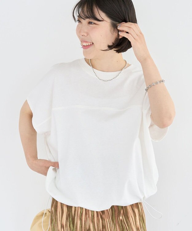 Green Parks 裾ドロストバルーンＴＥＥ Off White