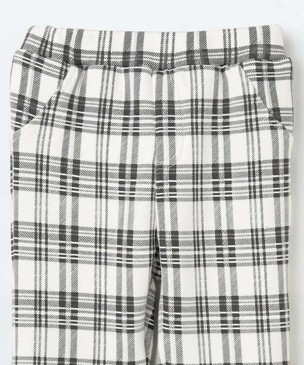 組曲 KIDS 【80-100㎝】シャギーチェック パンツ グレー系5