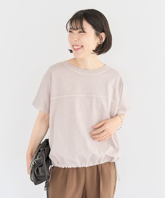Green Parks 裾ドロストバルーンＴＥＥ Gray Beige