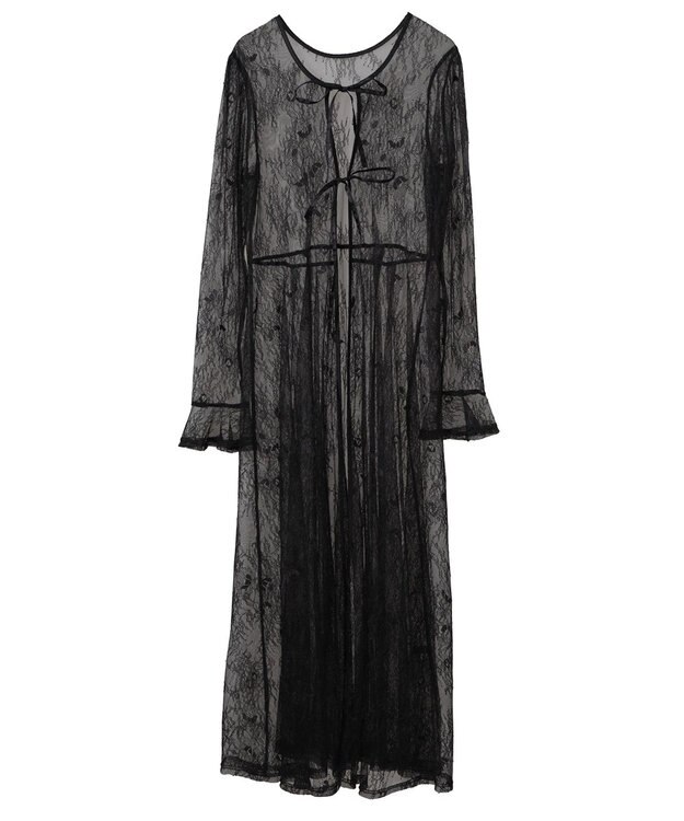 earth music&ecology SET2点レースワンピース＋キャミワンピース ブラック