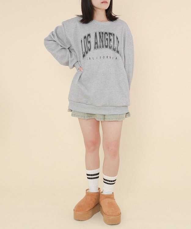 WEGO LOSANGELESプルオーバー 杢グレー