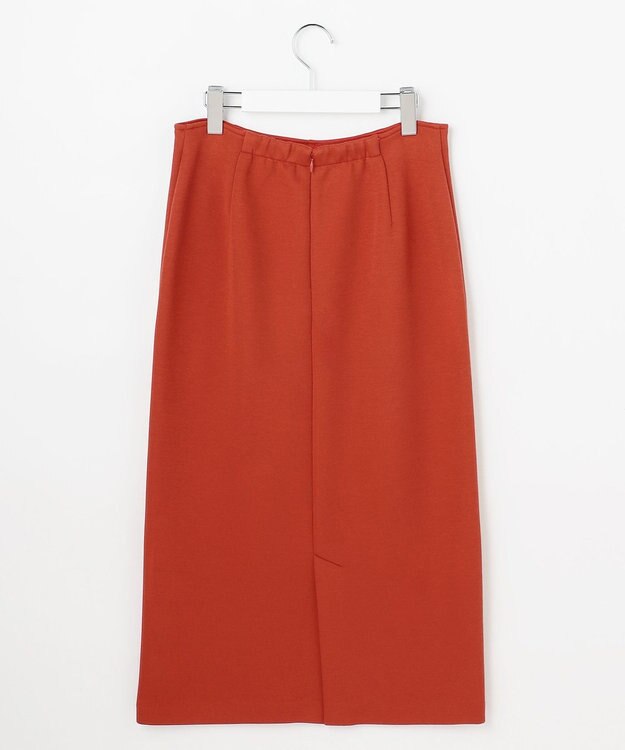 J.PRESS LADIES S ダンボールジャージー ナロー スカート オレンジ系