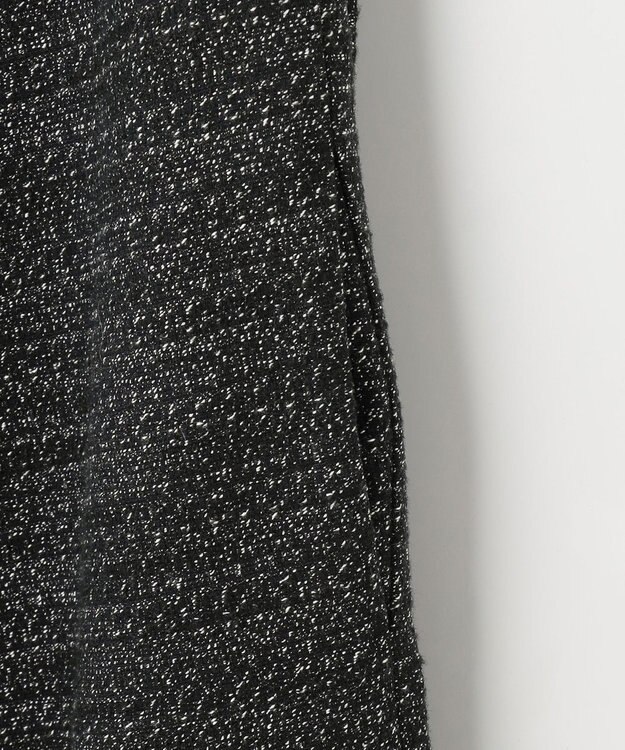 組曲 ファンシーツイード Vネックジャンスカ ブラック系