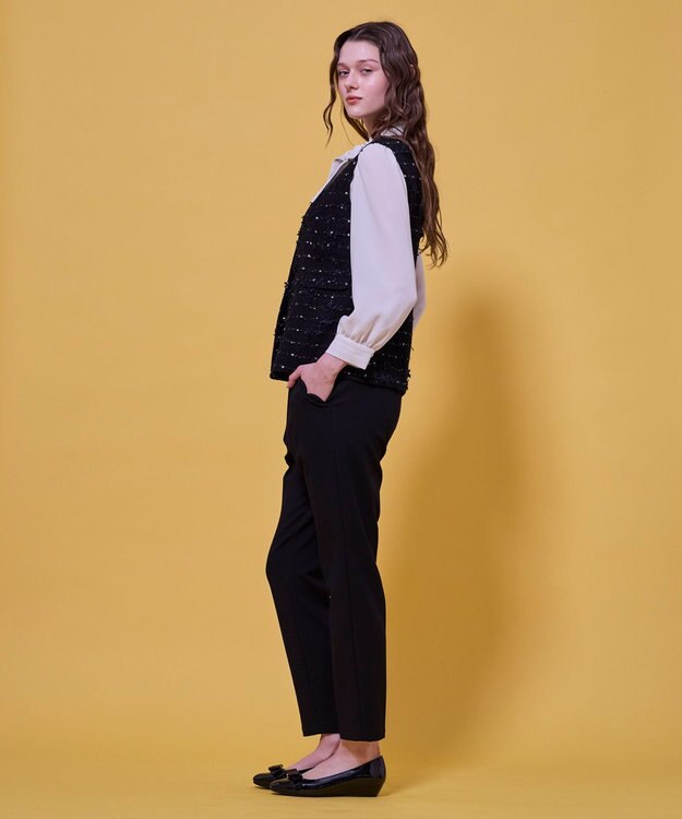 TOCCA 【八木アリサさん着用】【消臭】FLOWER HIDE AND SEEK ジレ ブラック系