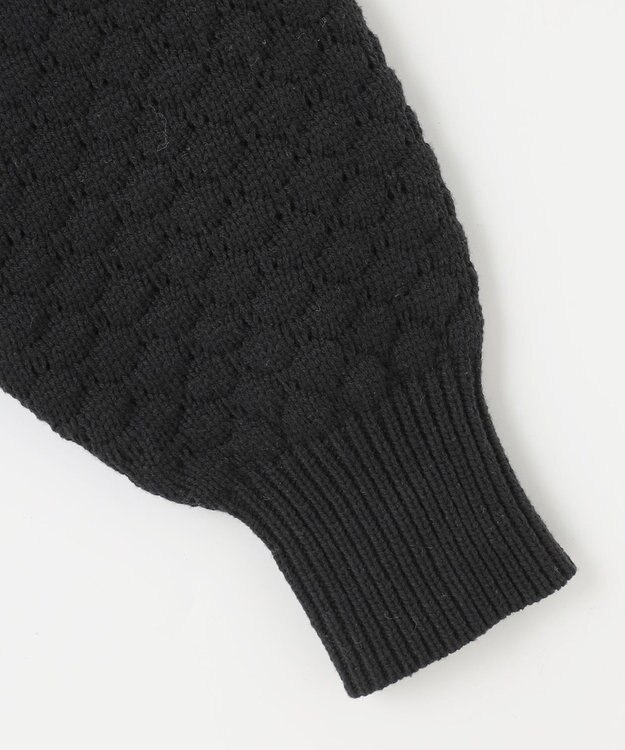 Feroux 【洗える】ポコポコ カーディガン ブラック系