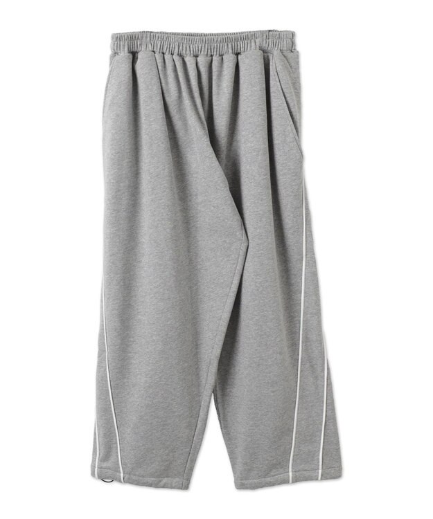 WEGO バレルレッグスウェットパンツ 杢グレー