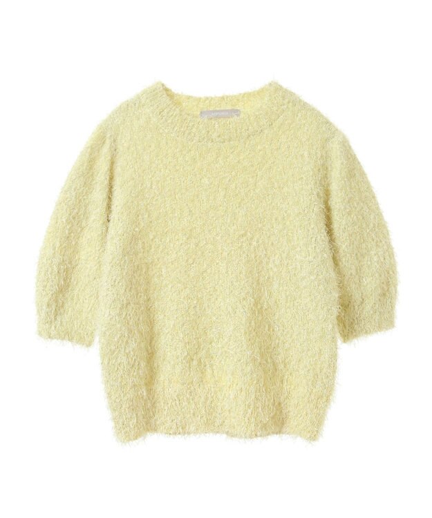 Green Parks ａ．ラメシャギーニットプルオーバー Yellow