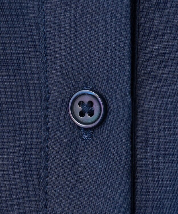 自由区 【カタログ掲載・接触冷感・洗える】エンブロイダリーローンシャツ ワンピース コバルトブルー