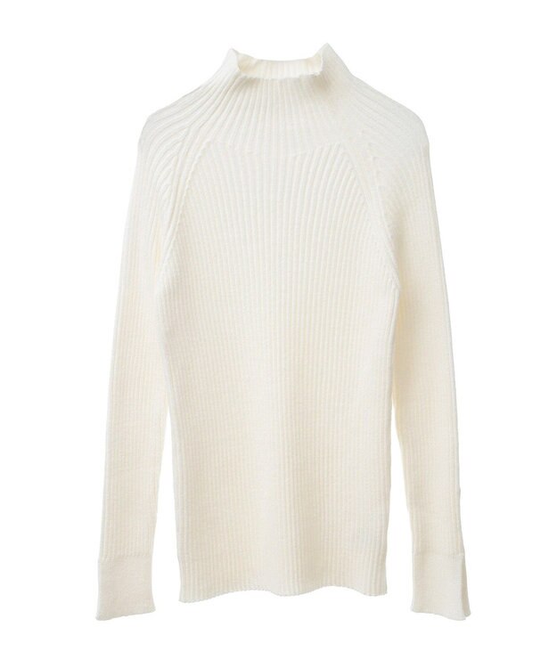 Green Parks ・Ｐｅｔｉｔ　Ｆｌｅｕｒ　ボトルネックリブニット Off White