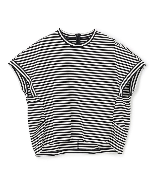 UNFILO L 【一部店舗限定カラー】BEAUTY FORM-T コクーンTシャツ ボーダー