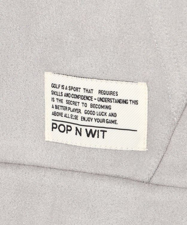 PW CIRCULUS 2025 NEW！【手洗い洗濯可】【WOMEN】キャットグラフィック スエードライク デタッチャブルフーディ ゴルフウェア レディース グレー系