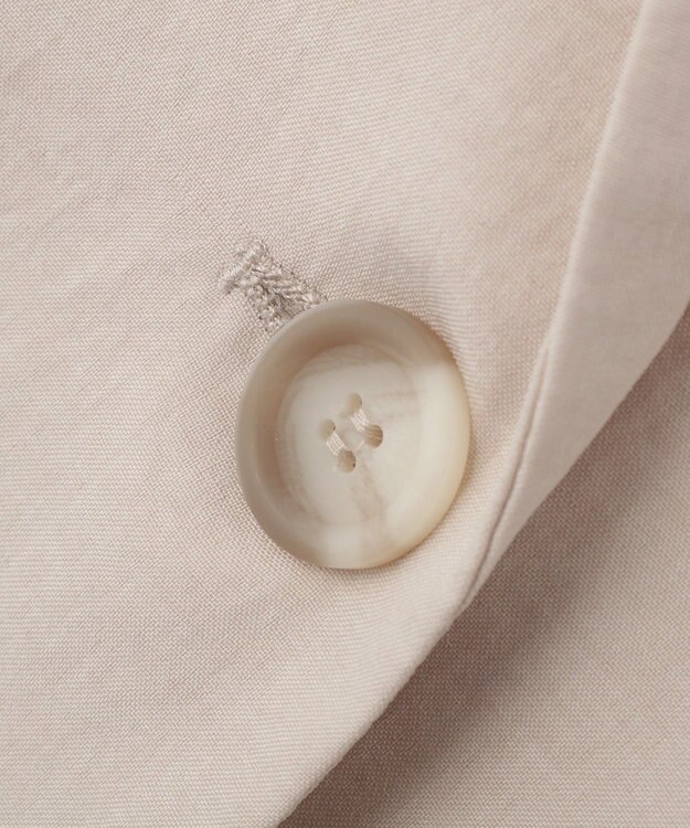 YECCA VECCA マシンウォッシャブルリネンライクジャケット Light Beige