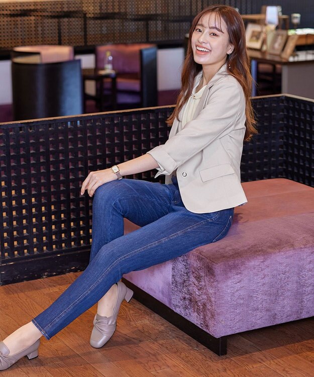 Tiaclasse 【吸水速乾・接触冷感・UVケア・防シワ・洗える】カチオンテーラードジャケット グレージュ