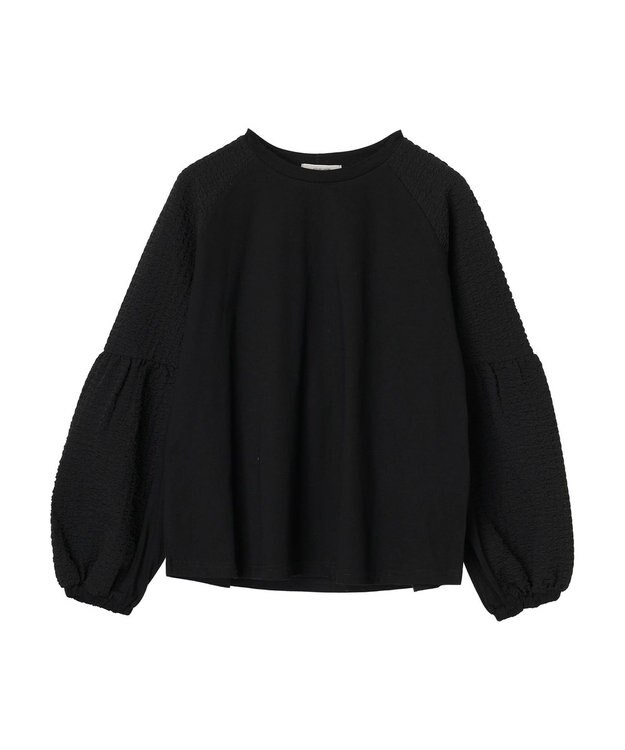 CRAFT STANDARD BOUTIQUE 袖切り替えデザインプルオーバー Black