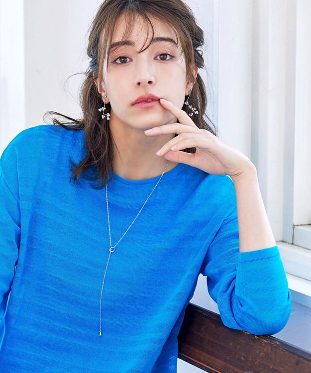 Tiaclasse 涙型ラリエットネックレス シルバー