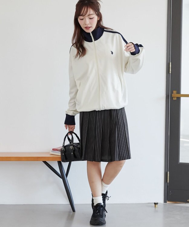 WEGO 【ユニセックス着用ITEM/追加カラー】U.S. POLO ASSN.ライントラックジャケット オフホワイト