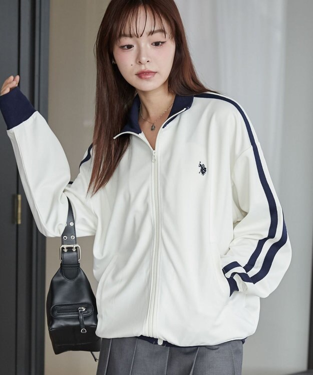 WEGO 【ユニセックス着用ITEM/追加カラー】U.S. POLO ASSN.ライントラックジャケット オフホワイト