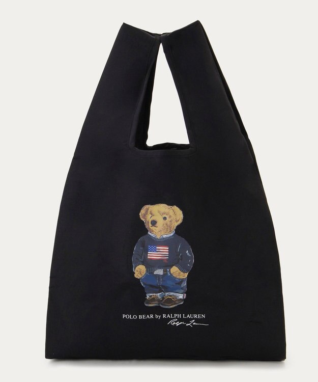 MOONBAT 【WEB限定】POLO RALPH LAUREN（ポロ ラルフ ローレン）ポロベア ベルト付き レインバッグ Sサイス ブラック