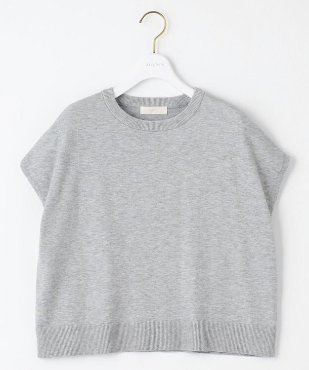 ANY SIS S 【洗える】ニットベストツイン セット ライトグレー