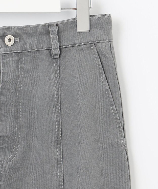 Feroux フレアレディーデニム スカート ライトグレー系