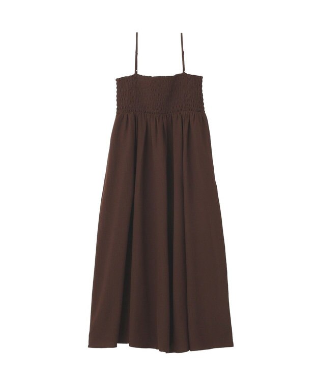 Green Parks サッカーキャミワンピース Brown