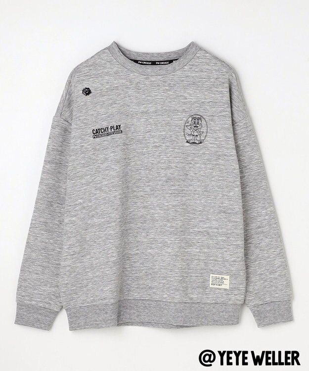 PW CIRCULUS 【UNISEX】【コラボアイテム】Yeyeコラボ スウェット ゴルフ ライトグレー系