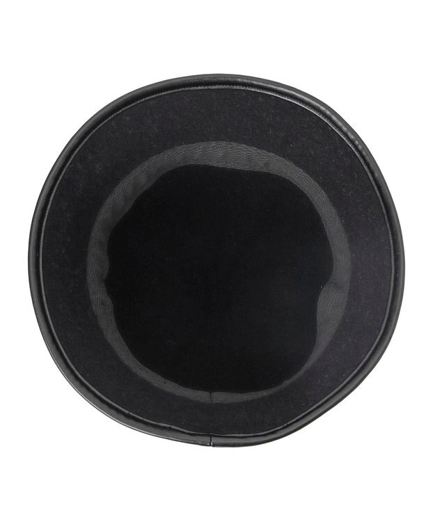 MOONBAT FURLA パイピング×ロゴ バスクハット／UV ブラック