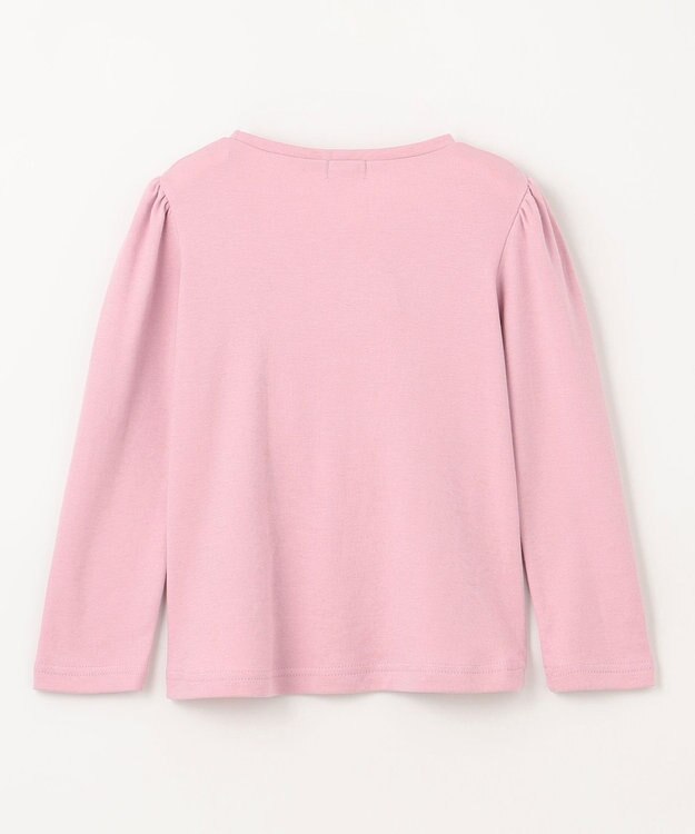 ANY KIDS ミラクルスパンコール長袖Tシャツ ピンク（オムライス×クマ）