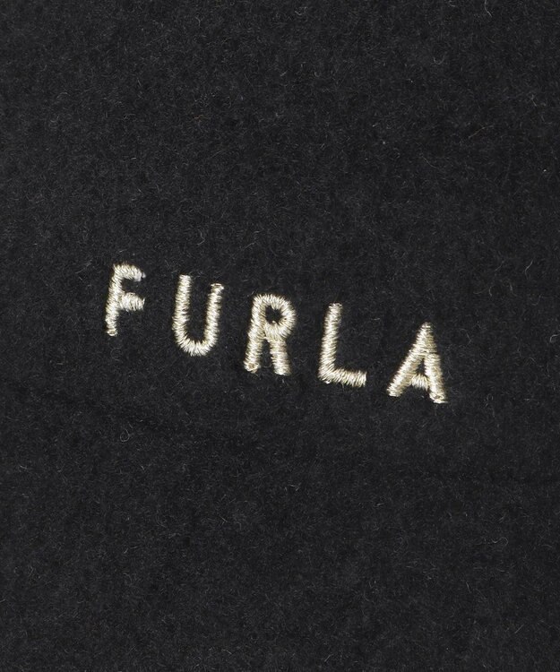 MOONBAT FURLA パイピング×ロゴ バスクハット／UV ブラック