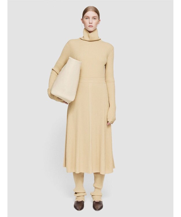 JOSEPH シルクブレンド　Aラインスカート Champagne