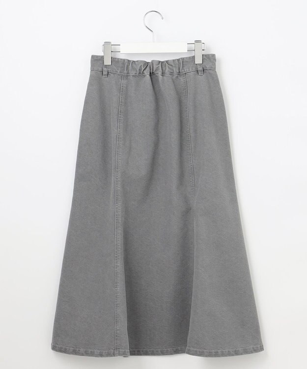 Feroux フレアレディーデニム スカート ライトグレー系