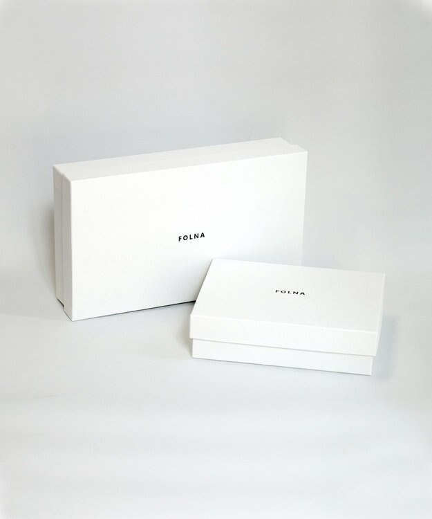 FOLNA RD ソフトレザーロング 天溝がま口 財布 ブラック