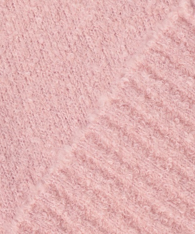 #Newans 【洗える】ボリュームスリーブニットカーディガン ピンク系