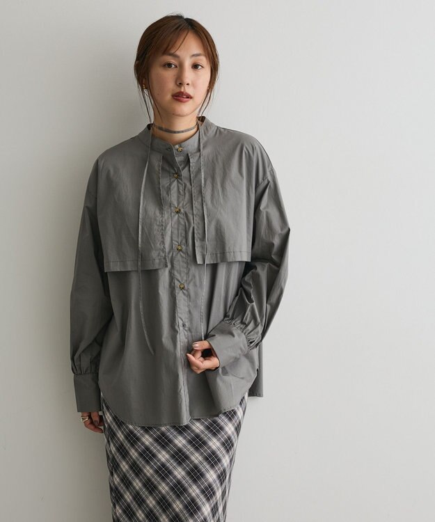 CRAFT STANDARD BOUTIQUE ヨークデザインシャツ Dark Gray