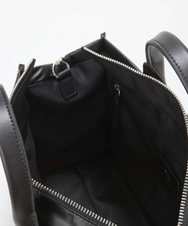 TOPKAPI 【TREASURE TOPKAPI】メタリック パデット ショルダー付 トートバッグ ブラック