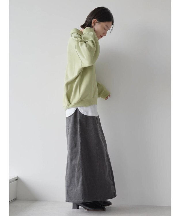 AMERICAN HOLIC コーデュロイＡラインスカート Charcoal Gray