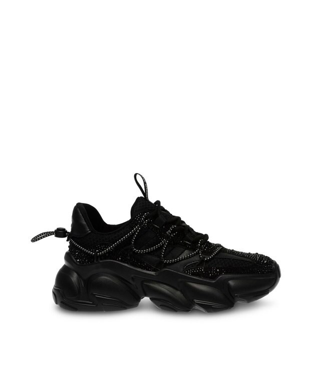 STEVE MADDEN SPECTATOR-R ユニークソールストーンスニ―カー ブラック