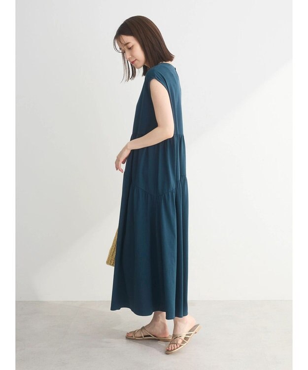 Green Parks ・ＳＵＧＡＲ　ＳＰＯＯＮ【ＣＯＯＬ】フレンチキリカエワンピ Dark Green