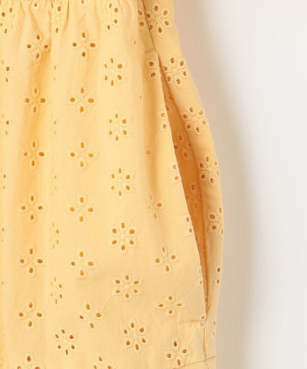 組曲 エンブロイダリーレース シャーティング ワンピース クリームイエロー系