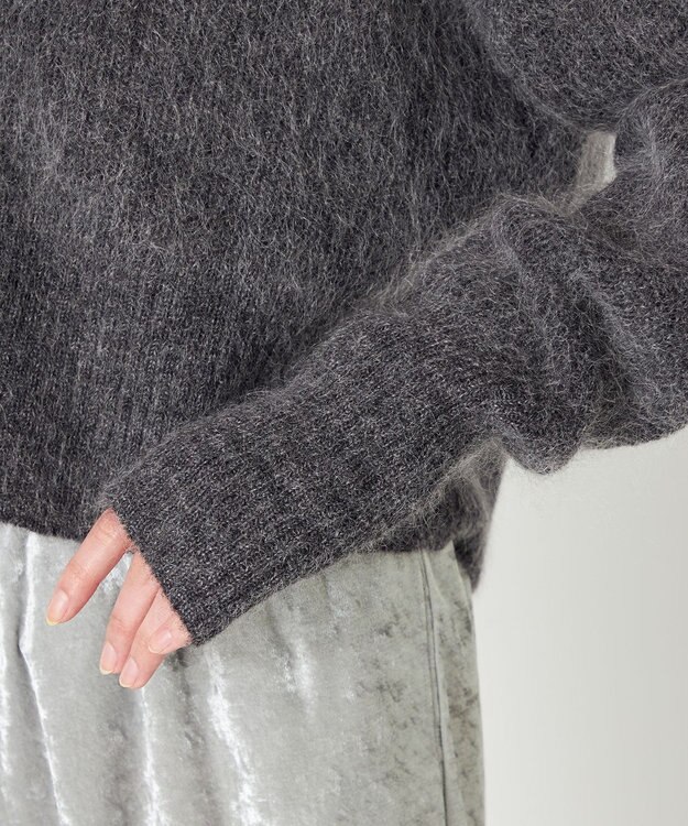 NAVE 【ReNAVE】ウールモヘア カーディガン チャコール系