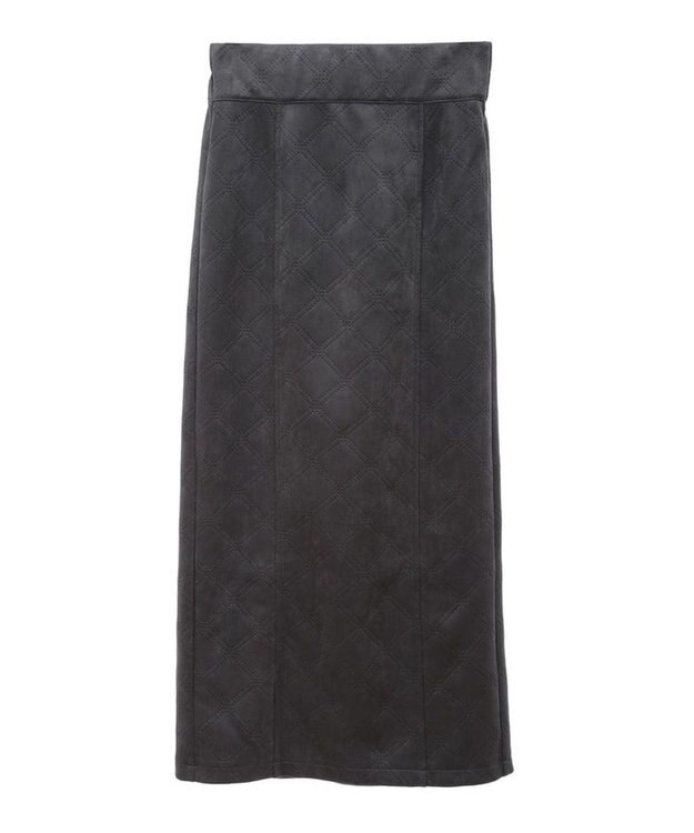 Green Parks ・ＥＬＥＮＣＡＲＥ　ＤＵＥ　エンボスナロースカート Charcoal Gray