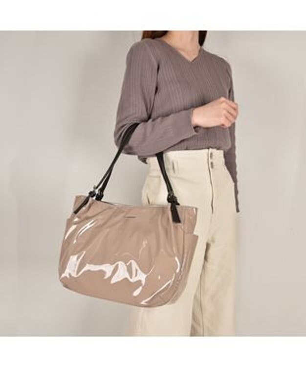 LA BAGAGERIE プリュイ タックトート Mサイズ グレージュ