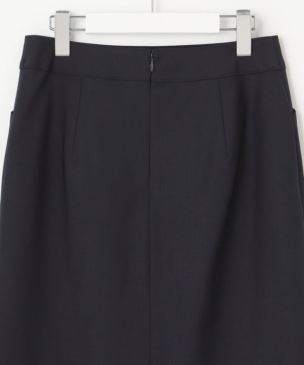 J.PRESS LADIES L BAHARIYE SOLID フレアースカート ネイビー系