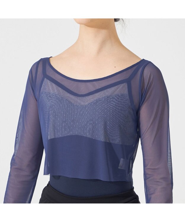 Chacott ショートトップ ネイビー