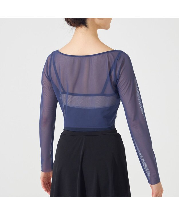 Chacott ショートトップ ネイビー