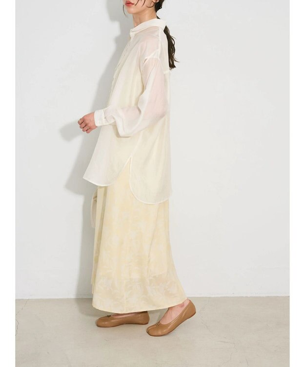 Green Parks ウ゛ィンテージフラワージャガードキャミワンピース Beige